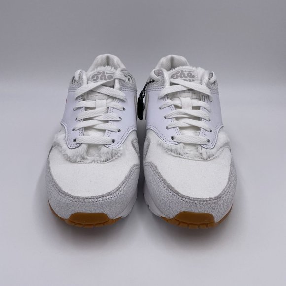 Nike Air Max 1 BG White / Red Womens Shoes - Picture 3 of 8